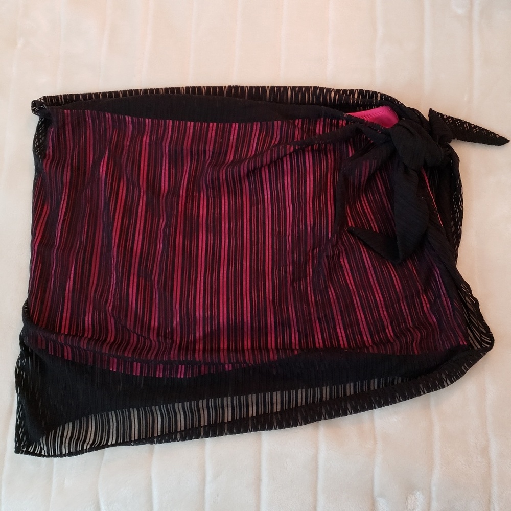 Black swim wrap-one size